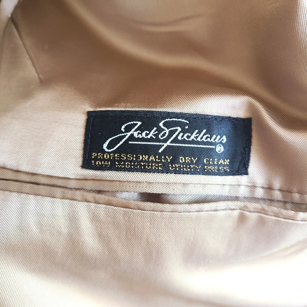 Hart Schaffner Marx Jack Nicklaus Sz 46R‎ Tan Blazer Classic Preppy Heritage